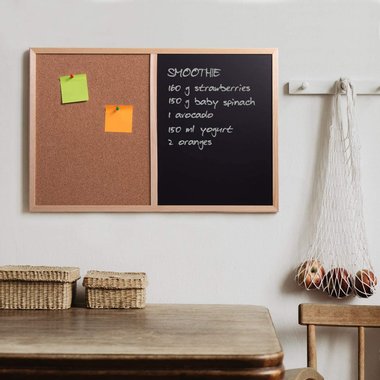 Kомбинирана дъска Сreative home Memo черна магнитна и коркова дъска табло за бележки
