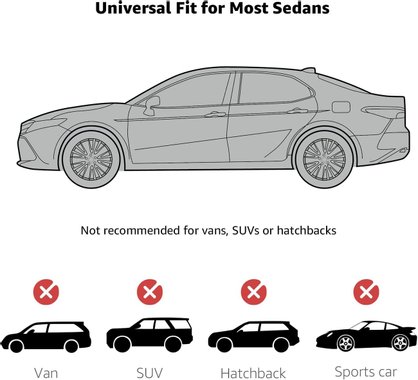 Универсално покривало за кола Amazon Basics ‎DS-CC14 покривало за автомобил брезент протектор