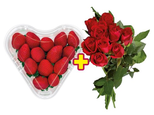 Ягоди „Сърце“ + Рози