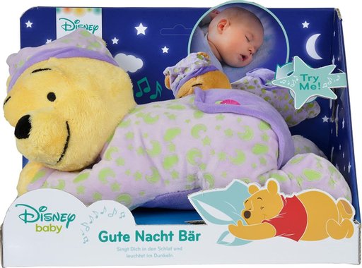 Плюшена играчка Мечо Пух Disney Simba Toys 6315874904 плюшено мече за сън светеща играчка 