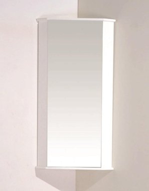 Огледален ъглов шкаф