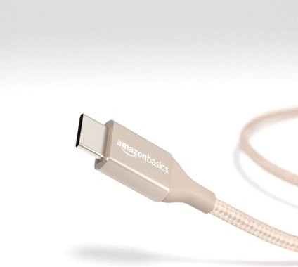 Кабел за зареждане USB Type-C към Type-C Amazon Basics ‎UTC-C-2.0-1FT 30см Кабел трансфер на данни 