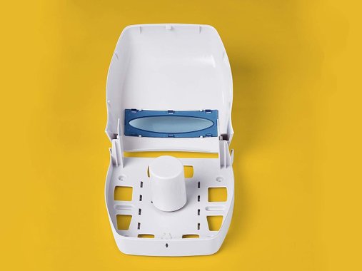 Диспенсър за тоалетна хартия Amazon Commercial ‎392A-WH-1 Стойка за тоалетна хартия Дозатор за стена