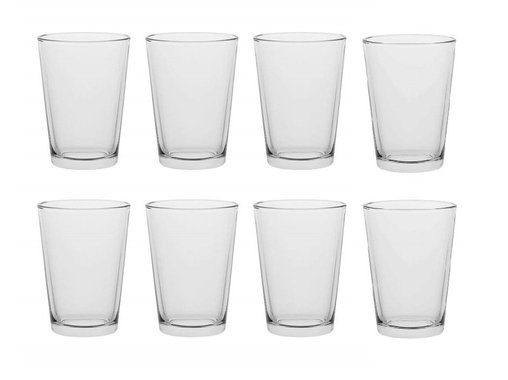 Комплект стъклени чаши AmazonCommercial 70120-8pk 257мл 8броя чаши за вода водни чаши за безалкохолно 