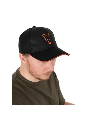 Fox Collection Baseball Cap Black & Orange шапка с козирка