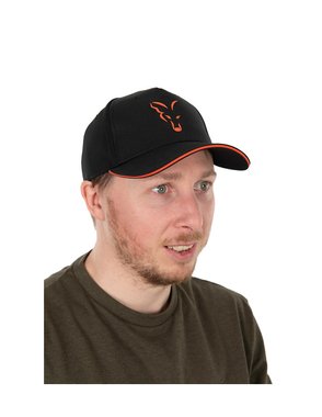 Fox Collection Baseball Cap Black & Orange шапка с козирка
