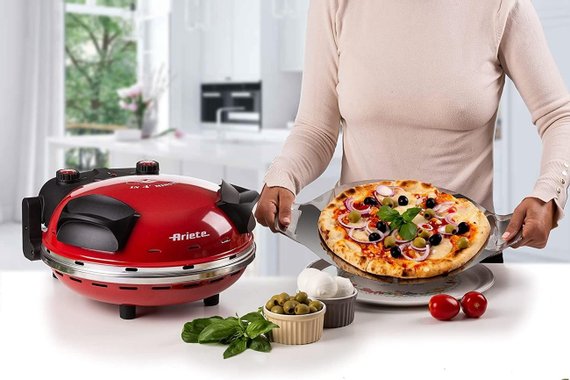 Уред за печене на пица Ariete 909 1200W 400°C пещ за пица пицарка многофункционална фурна
