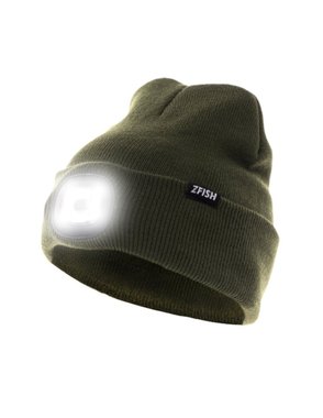 ZFISH Light Beanie GREEN зимна шапка с фенерче