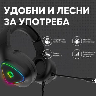 Слушалки CANYON Shadder GH-6 CND-SGHS6BСлушалки CANYON Shadder GH-6 CND-SGHS6B