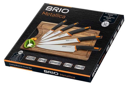 Комплект дъска с 5 ножа BRIO