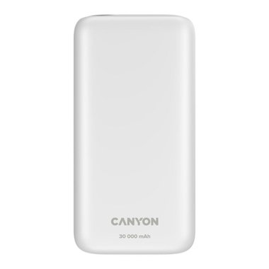 ВЪНШНА БАТЕРИЯ CANYON 30000 mAh CNE-CPB301WВЪНШНА БАТЕРИЯ CANYON 30000 mAh CNE-CPB301W