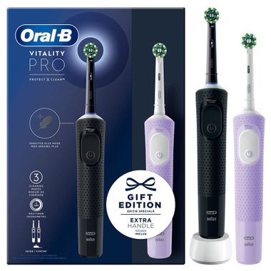 Електрическа четка за зъби КОМПЛЕКТ ORAL B VIT PRO BL+LIL Брой режими на работа 3Електрическа четка за зъби КОМПЛЕКТ ORAL B VIT PRO BL+LIL Брой режими на работа 3