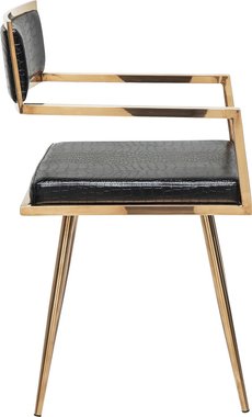 Комплект дизайнерски столове Kare Design Jazz Rosegold 79570 2броя Трапезни столове с подлакътници Дизайнерско обзавеждане
