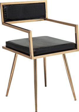 Комплект дизайнерски столове Kare Design Jazz Rosegold 79570 2броя Трапезни столове с подлакътници Дизайнерско обзавеждане