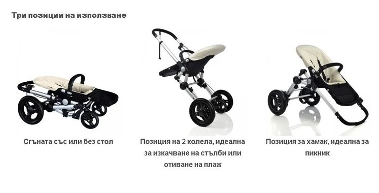 Детска количка 2в1 Baby Ace 042 8437030572559 Бебешка количка 2 коша
