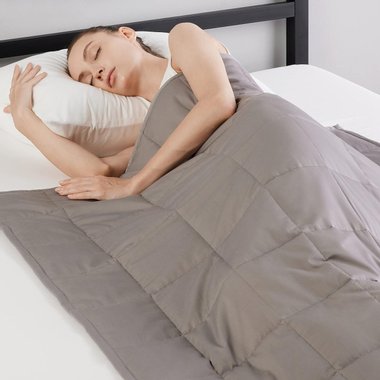 Одеяло с тежести 5.4 кг Amazon Basics Twin SU001 120х180см Юрган тежко Утежнено одеяло Антистрес двойна завивка 4 сезонно
