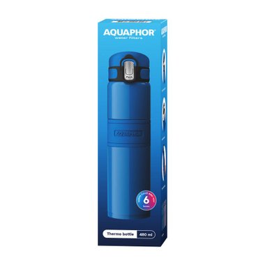 Термо бутилка AQUAPHOR 480 ML СИНЯТермо бутилка AQUAPHOR 480 ML СИНЯ