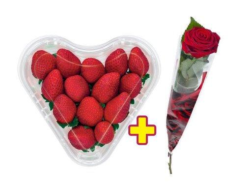Ягоди „Сърце“ + Розa