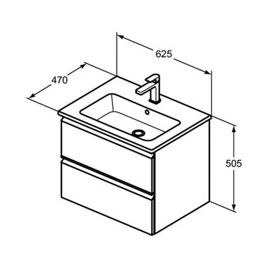 ШКАФ ЗА БАНЯ IDEAL STANDARD ЗЛАТЕН ДЪБ