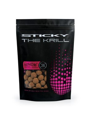 Sticky Baits The Krill ACTIVE 1kg 20mm протеинови топчета с разтворимо покритие