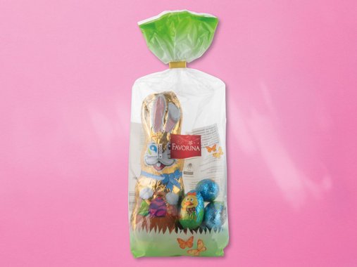Великденска торбичка с шоколадови лакомства