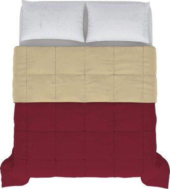 Голяма олекотена завивка Elegant T-EL-bordeaux/panna-2P 260х260см Двойна завивка Двулицево олекотено одеяло Зимна завивка Ковертюра