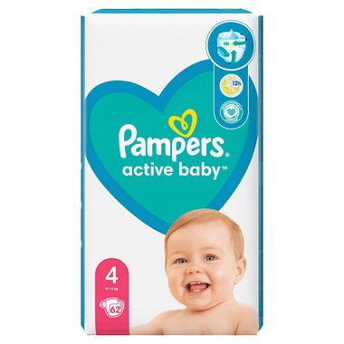 Бебешки пелени Pampers Active Baby