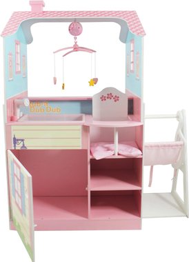  Дървена къща за кукли Teamson Kids 3 VEN-TD-11460A Little World Olivia Детски център за кукли Станция за повиване на кукли