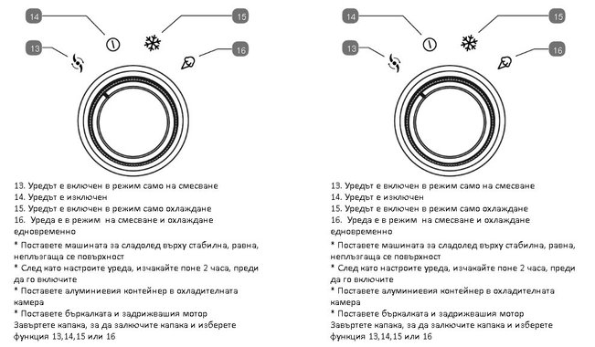 Компресорна машина за лед и сладолед  Medion MD 10169 1л