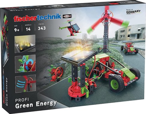 Конструктор Fishertechnik 559879 Green Energy Stem Стем играчка комплект Зелена енергия Соларни модули 