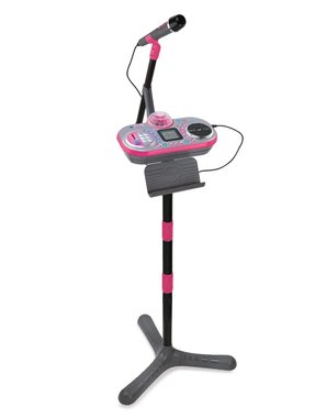 Музикално студио Vtech Kidi Superstar DJ 80-531703 Детски микрофон със стойка DJ пулт караоке музикална играчка 