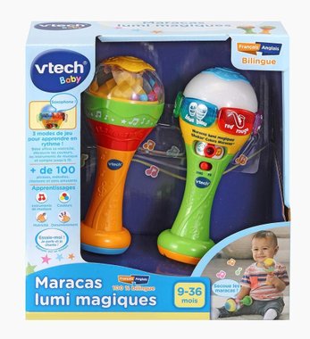 Детска играчка Маракаси VTech 607545 Lumi Magic Maracas Детски дрънкалки бебешка играчка маракас 