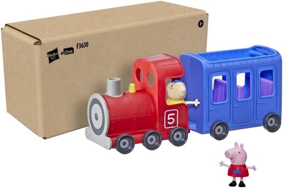 Влака на зайчетата Hasbro F3630FF2 Peppa Pig Miss Rabbit Детско влакче с Пепа Пиг и Мис Заек играчка влак