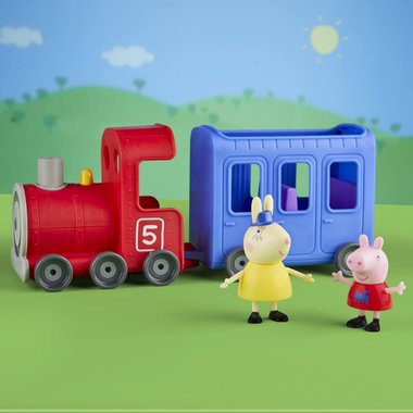 Влака на зайчетата Hasbro F3630FF2 Peppa Pig Miss Rabbit Детско влакче с Пепа Пиг и Мис Заек играчка влак