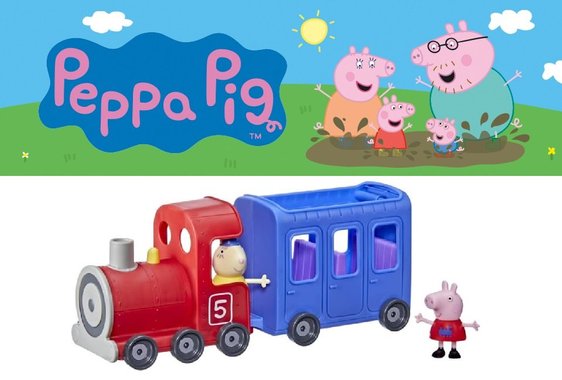 Влака на зайчетата Hasbro F3630FF2 Peppa Pig Miss Rabbit Детско влакче с Пепа Пиг и Мис Заек играчка влак