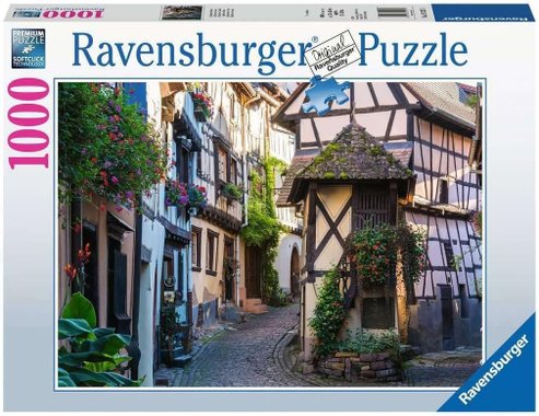 Пъзел Егисхайм Елзас Ravensburger 15257 Eguisheim Alsace France 1000 части 70x50 см Моменти във Франция