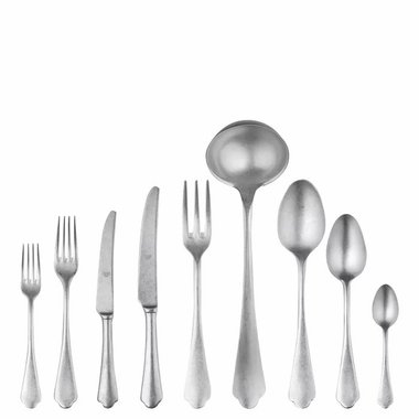 Прибори за хранене Mepra Dolce Vita 106422075 75 части Pewter Silver комплект прибори вилица нож лъжица