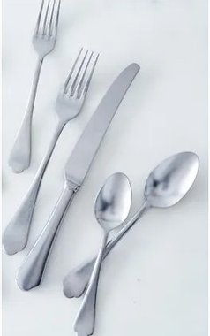 Прибори за хранене Mepra Dolce Vita 106422075 75 части Pewter Silver комплект прибори вилица нож лъжица