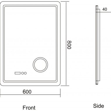 ОГЛЕДАЛО LED 600Х800 1789