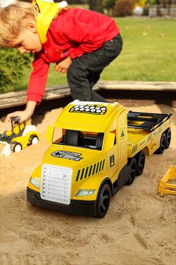 Играчка камион с ремарке и булдозер Wader 36430 Magic Truck 79см детски Камион влекач с булдозер