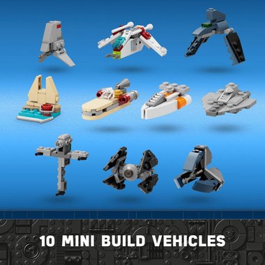 Конструктор Lego 75340 Star Wars Advent Calendar 2022 329 части Коледен календар Лего Междузвездни войни 