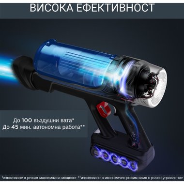 Многофункционална Вертикална Прахосмукачка ROWENTA X-FORCE FLEX 9.60 AQUA RH20C0WO 2В1 ПРАХОСМУКАЧКА И МОП  18.00 V