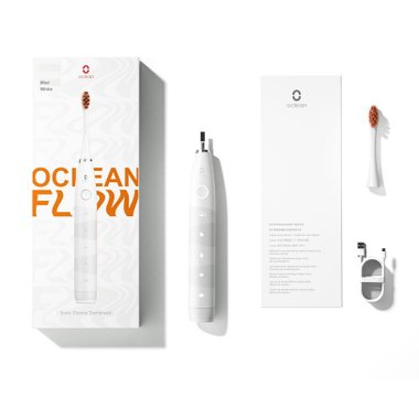 Електрическа четка за зъби OCLEAN Flow White  Брой движения в минута до 76000, Брой режими на работа 5