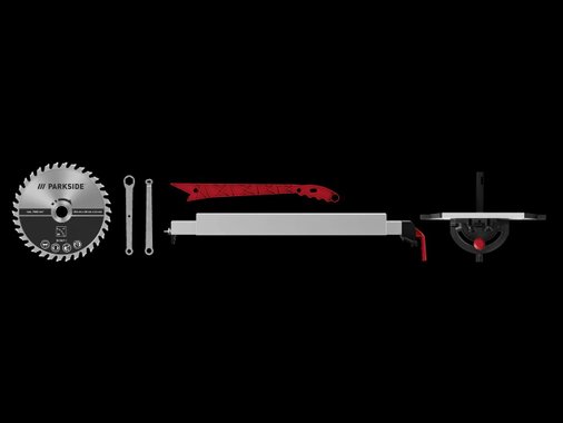 Parkside® Циркуляр с работен плот