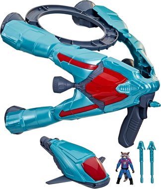 Галактически кораб Пазители на Галактиката 3 Hasbro ‎F6588 Marvel с бластер фигурка Ракета 