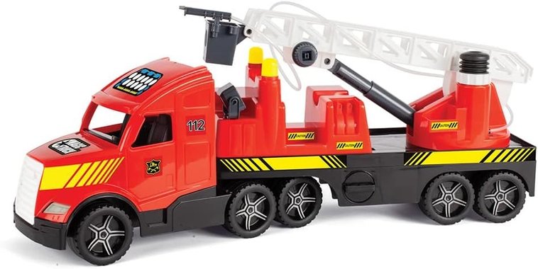 Пожарна кола Wader Toys 36220 Magic Truck Fire 79см детски пожарен камион с вода 