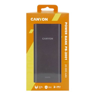 ВЪНШНА БАТЕРИЯ  CANYON 20000 mAh CNE-CPB2001B