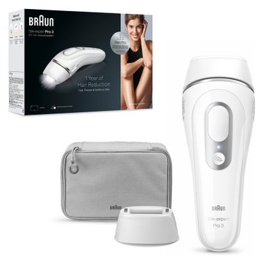 Фотоепилатор BRAUN SILK EXPERT PRO 3 PL3020  БРОЙ ИМПУЛСИ 300000, БЯЛ