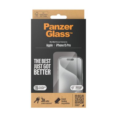 СТЪКЛО PANZERGLASS IPHONE 15 PRO UWF