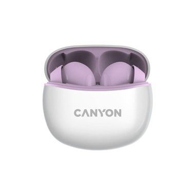 True wireless слушалки CANYON CNS-TWS5PU PURPLE  БЕЗЖИЧНА ВРЪЗКА, PURPLE